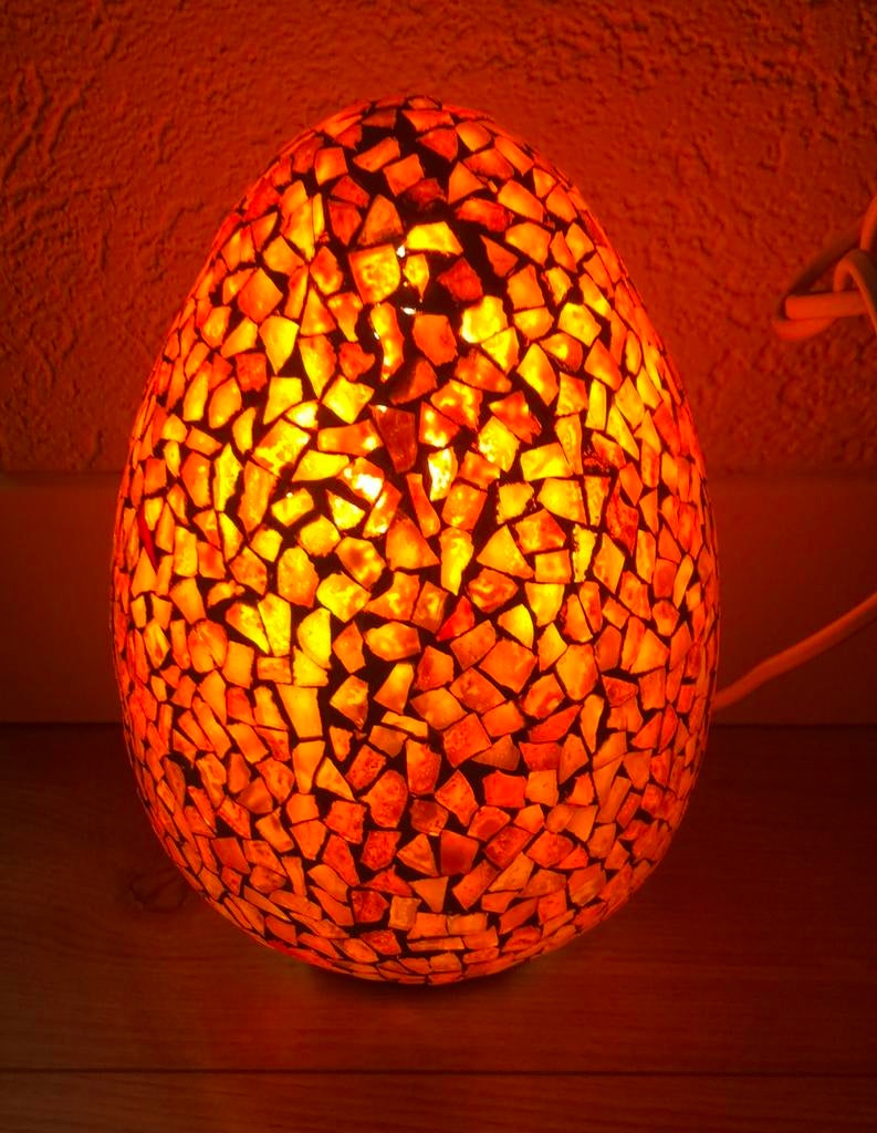 Ei lamp mozaïek, Ophalen of Verzenden, Zo goed als nieuw, Minder dan 50 cm
