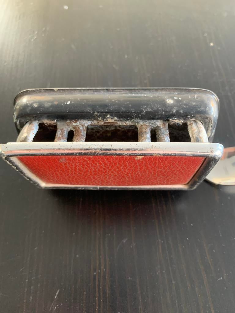 Mercedes-Benz Oldtimer Asbak Rood MB-Tex Chroom, Auto diversen, Overige Auto diversen, Ophalen of Verzenden