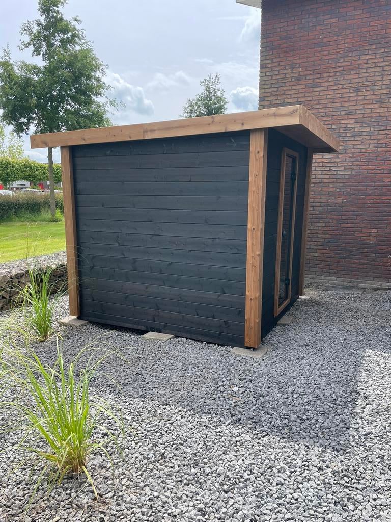 Thermowood buitensauna tuinsauna sauna. Uiterst duurzaam., Ophalen of Verzenden, Nieuw, Fins of Traditioneel, Complete sauna