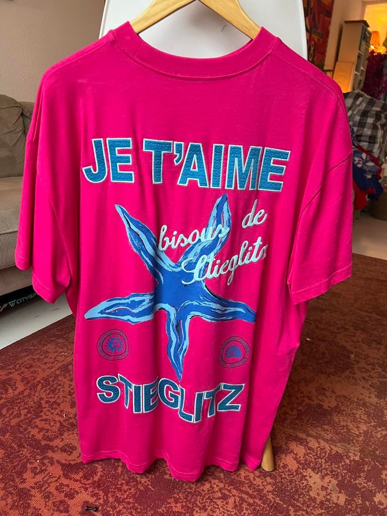 Stieglitz shirt roze/blauw maat S, Nieuw, Ophalen of Verzenden, Korte mouw, Roze