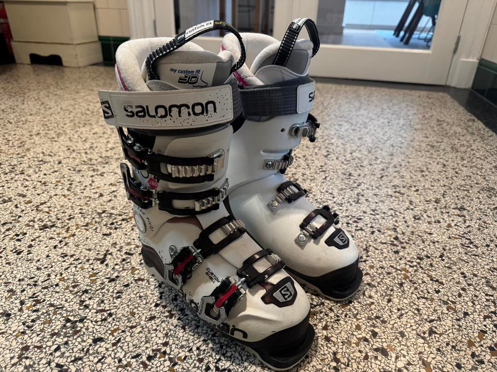 Salomon dames skischoenen maat 38 - Custom Fit 3D, Sport en Fitness, Skiën en Langlaufen, Ophalen, 160 tot 180 cm, Gebruikt, Schoenen