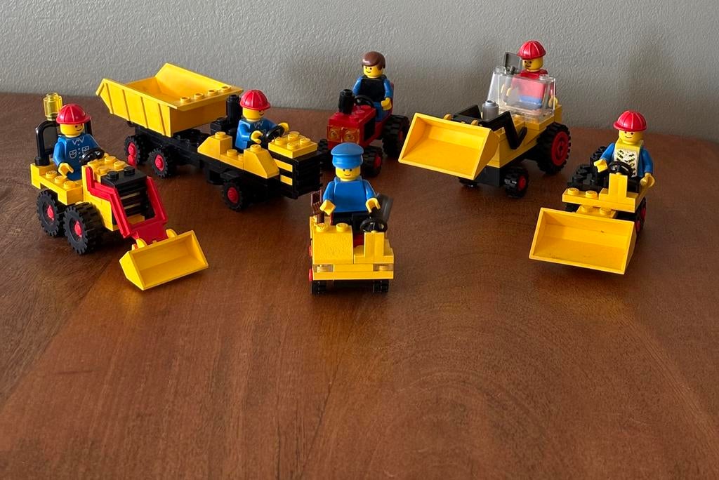 Vintage LEGO bouwwerktuigen 6652, 6630, 625, 6607, 607, 6608, Ophalen of Verzenden, Gebruikt, Complete set, Lego