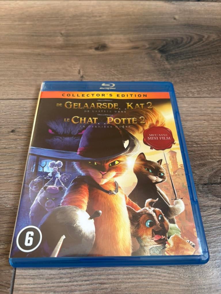 De Gelaarsde Kat 2 Puss in Boots blu ray nederlandse uitgave, Cd's en Dvd's, Blu-ray, Ophalen of Verzenden, Zo goed als nieuw