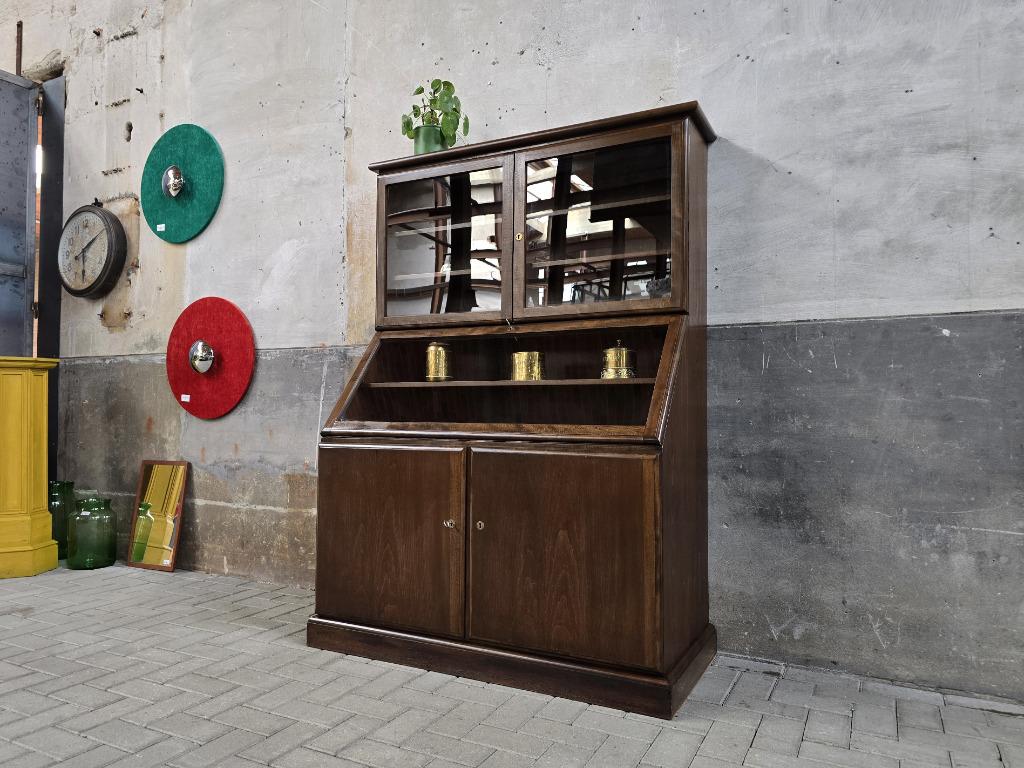 Jaren 50 Museum Vitrinekast | Vintage Vitrine Kast Duits