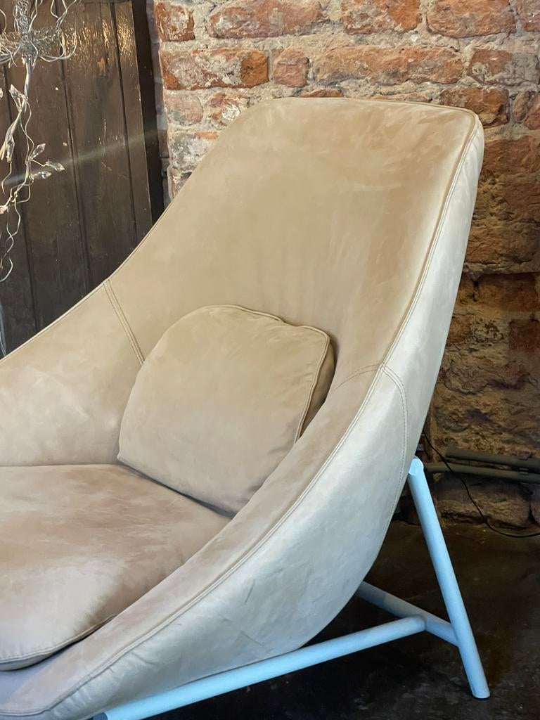Pode by Leolux Tresto fauteuil nieuw, Ophalen, Nieuw, 75 tot 100 cm, Leer