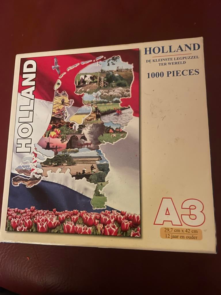 Holland Legpuzzel - De Kleinste Ter Wereld - 1000 Stukjes, Hobby en Vrije tijd, Denksport en Puzzels, Ophalen of Verzenden, 500 t/m 1500 stukjes