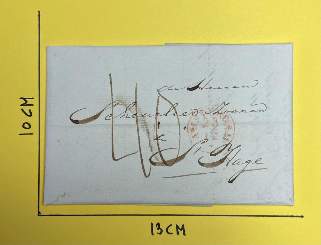 Nederland posthistorie Amsterdam-Den Haag 23 december 1846, Verzenden, Envelop