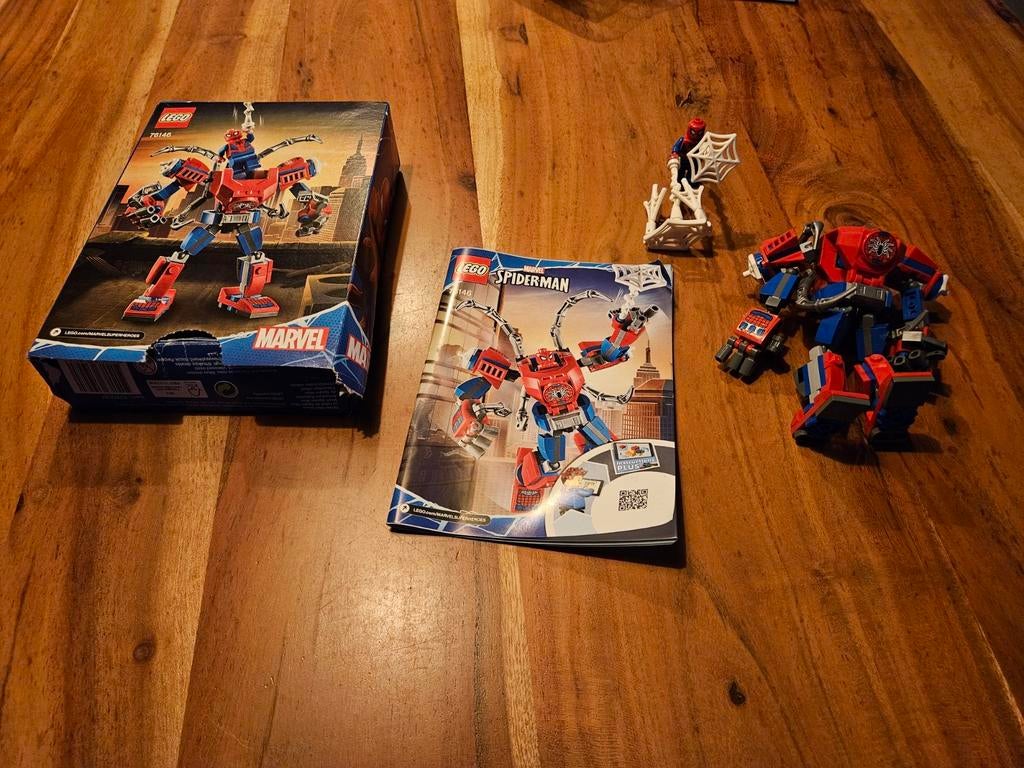 LEGO 76146 Spider-Man Mech, Ophalen of Verzenden, Zo goed als nieuw, Complete set, Lego