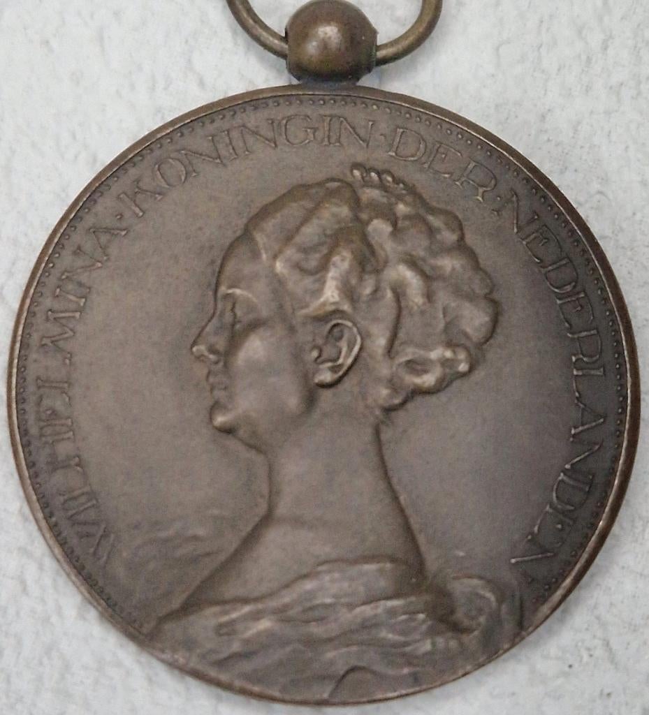 Penning 25-jarig regeringsjubileum Wilhelmina Toon Dupuis, Postzegels en Munten, Penningen en Medailles, Ophalen of Verzenden