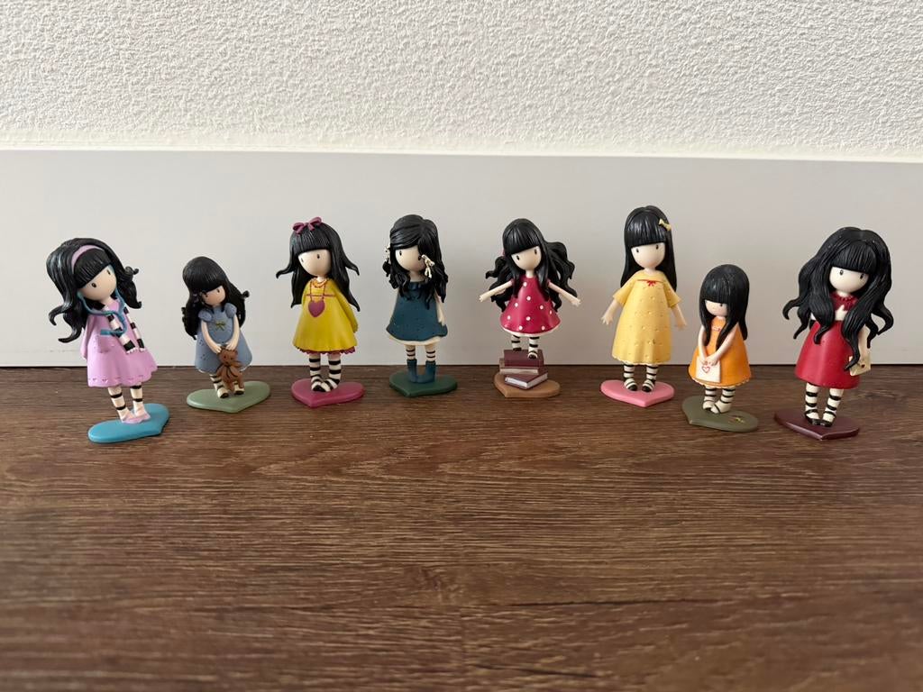 Set van 8 Santoro London Gorjuss figuurtjes, Verzamelen, Poppetjes en Figuurtjes, Zo goed als nieuw, Ophalen of Verzenden