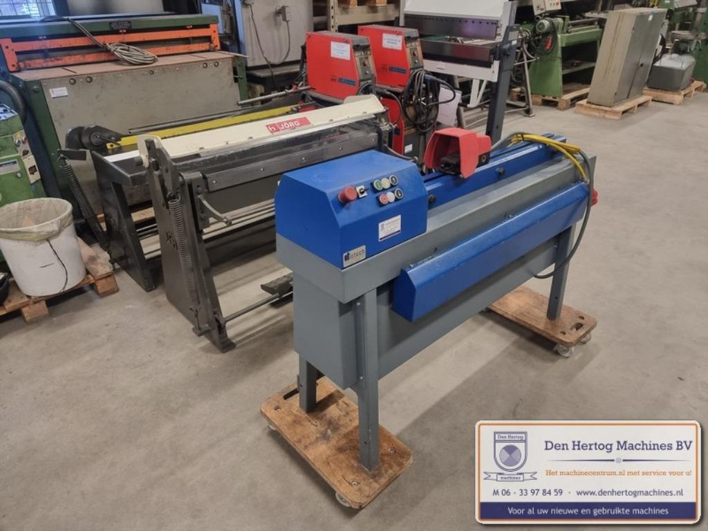 Elektrische kraalmachine met hoekafknipper zink en koper, Ophalen, Gebruikt