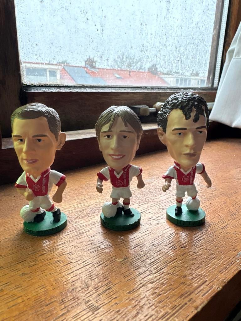 Ajax beeldjes set - Blind, Witschge, R. de Boer, Verzamelen, Ophalen of Verzenden, Zo goed als nieuw, Ajax, Beeldje of Poppetje