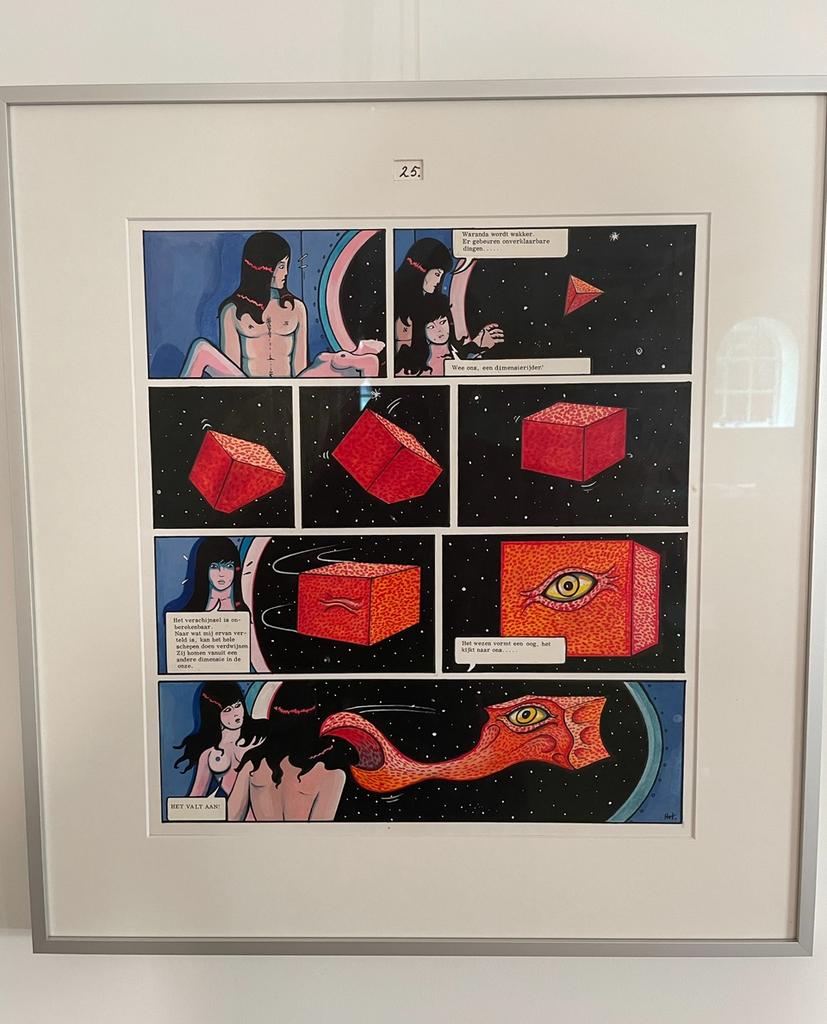 Originele Tol Hansse Strip Pagina - Gesigneerd!, Boeken, Stripboeken, Eén stripboek, Ophalen, Zo goed als nieuw