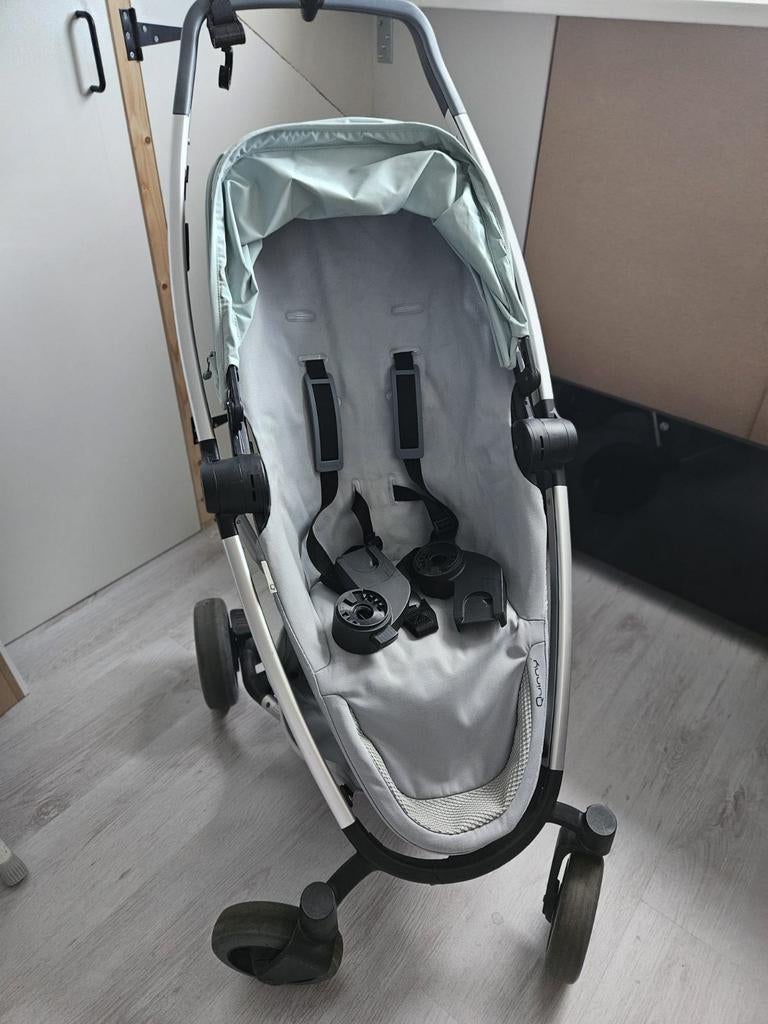 Mooie buggy met Maxi-Cosi adapters en regenhoes, Ophalen, Gebruikt, Quinny, Regenhoes