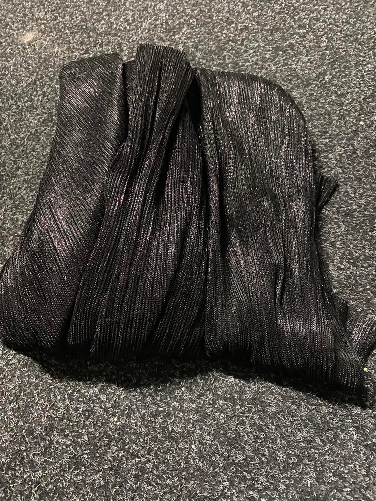 Hijab hoofddoek zwart zilver, Ophalen of Verzenden, Zo goed als nieuw