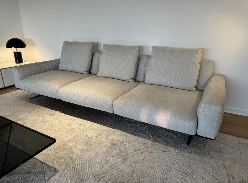 Flexform Softdream Large 110x293cm cat. Extra incl 3 kussens, 125 cm of meer, Info@micheldethouars.nl, Flexform, Leer