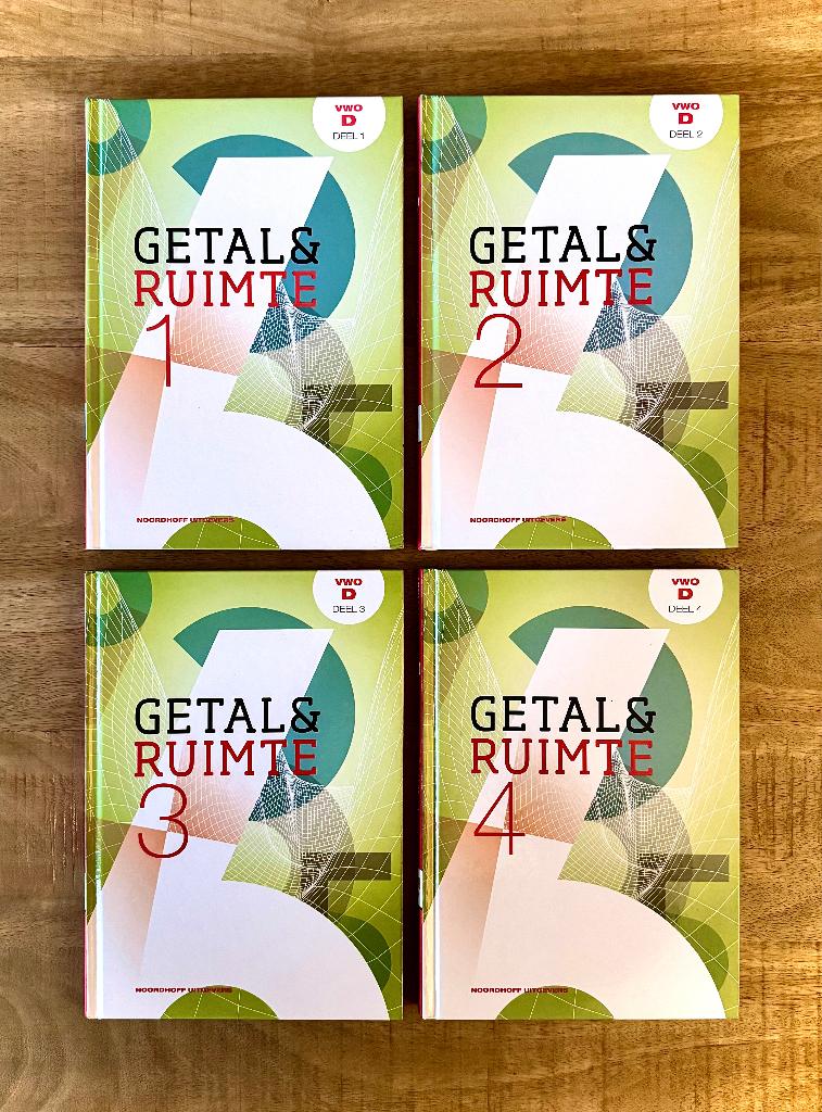 Getal & Ruimte VWO D Deel 1, 2, 3, 4 + Uitwerkingen. Nieuw, Boeken, VWO, Nieuw, Ophalen of Verzenden, Wiskunde B