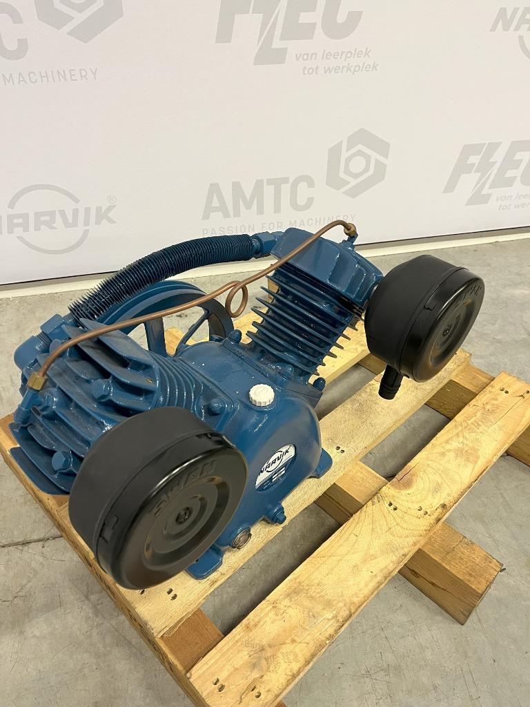 Losse zuigercompressor met 2 cilinders merk Narvik, Nieuw, Ophalen of Verzenden, 6 tot 10 bar, 100 liter of meer