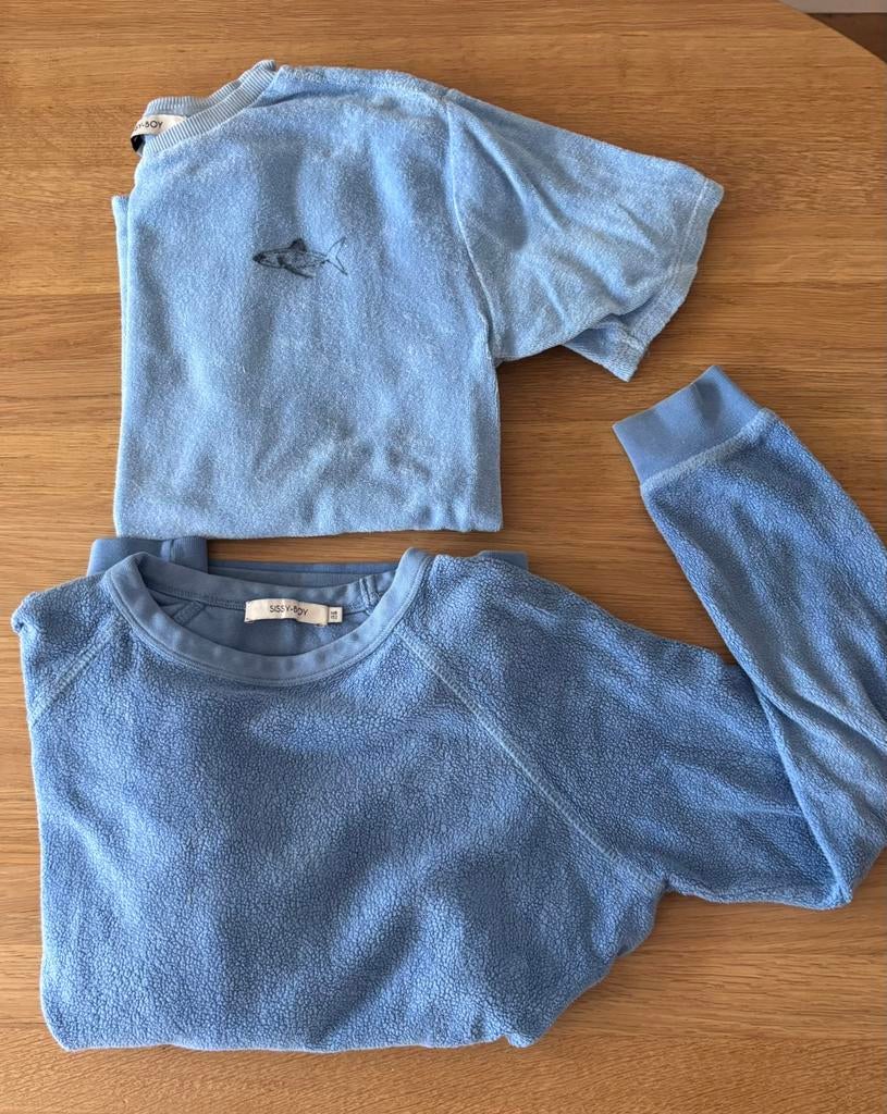 Badstof trui & t-shirt van Sissy Boy - blauw, Ophalen of Verzenden, Maat 146