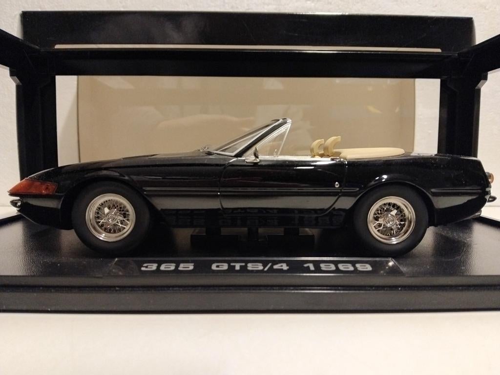 Ferrari 365 GTS cabriolet Miami Vice model zwart KK 1:18 KRD, Ophalen of Verzenden, Zo goed als nieuw, Auto, Overige merken