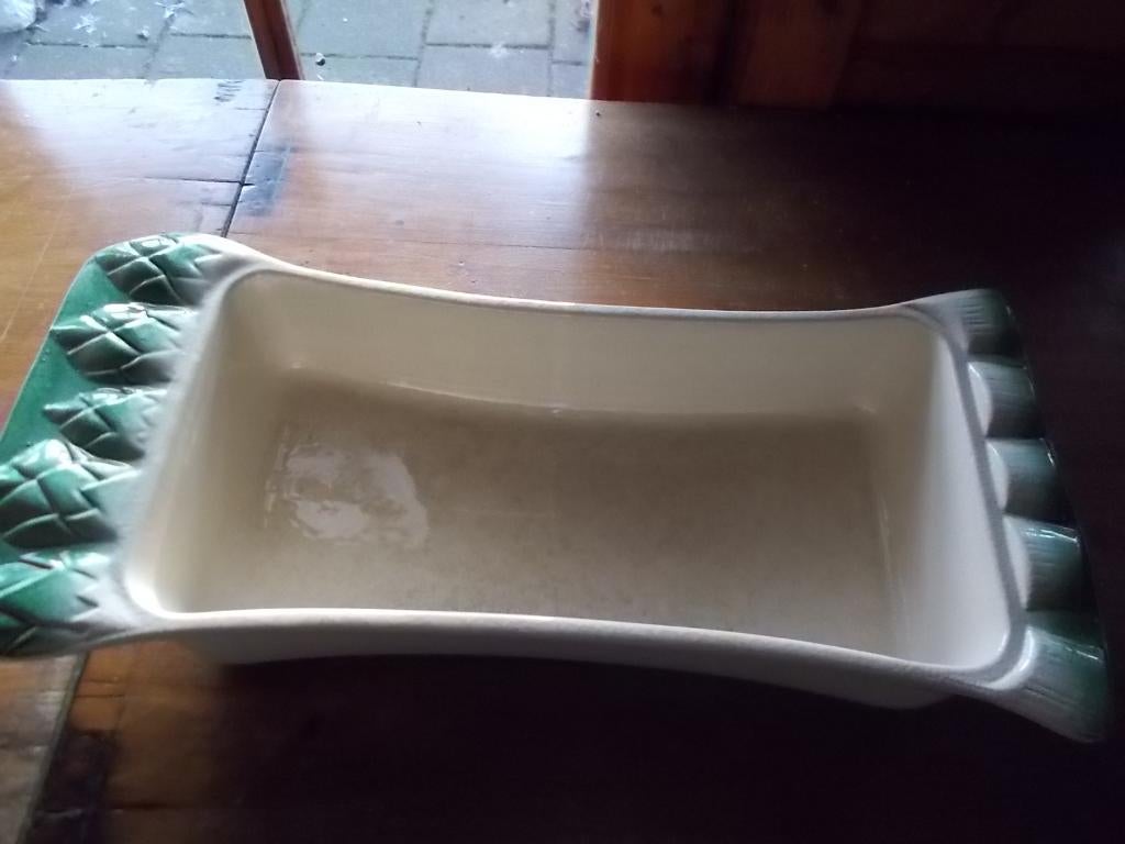 Grote Franse aspergeschaal 44,5 cm lang.Modele depose., Ophalen of Verzenden