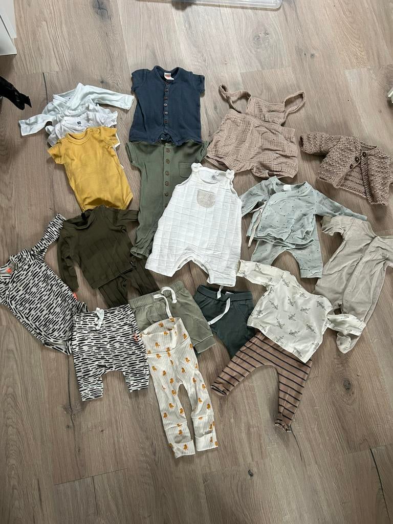 Kledingpakket maat 50, Kinderen en Baby's, Babykleding | Maat 50, Gebruikt, Jongetje of Meisje, Overige typen, Ophalen of Verzenden