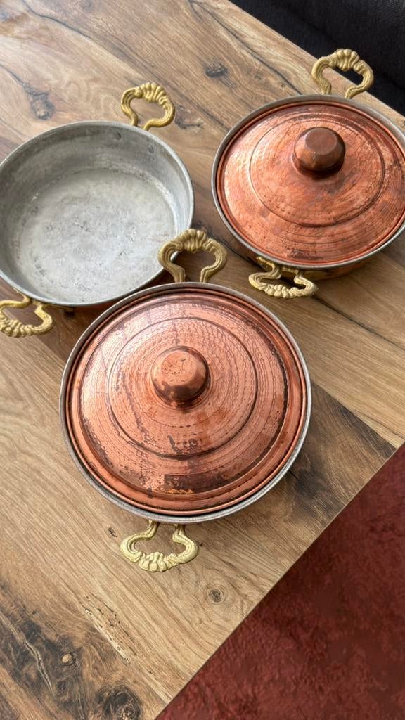 Koperen Pan, Ophalen of Verzenden, Gebruikt, Overige materialen, Koekenpan of Braadpan