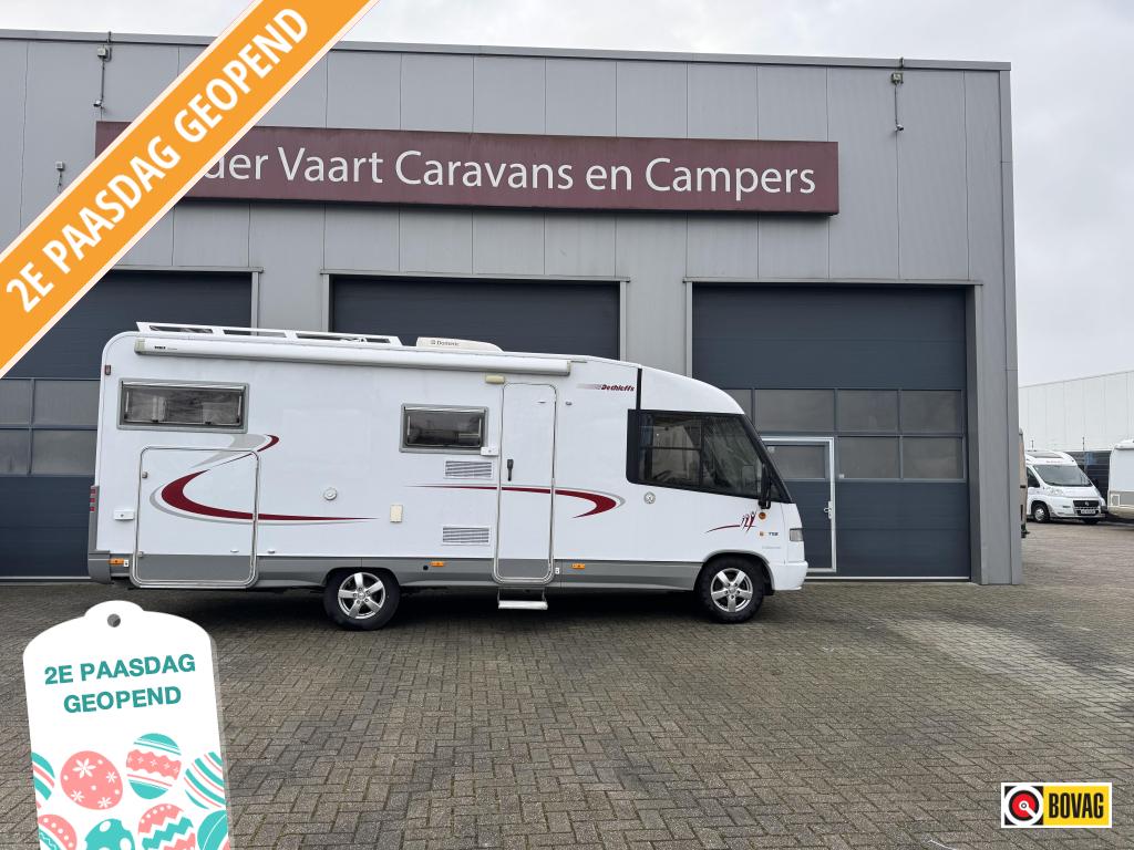 Dethleffs Globetrotter I 6972 XXL Garage Dometic dak Arico, Caravans en Kamperen, Integraal, Fiat, Treinzit, Bedrijf
