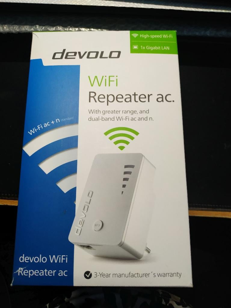 Devolo WiFi repeater AC 1200 Mbits/sec, Computers en Software, WiFi-versterkers, Ophalen of Verzenden, Nieuw, Devolo