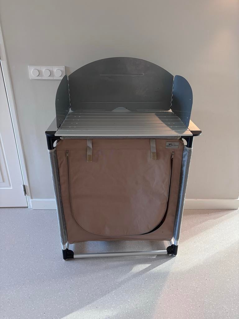 Camping Keuken Kastje - Bardani Bollitura camel, Ophalen of Verzenden, Zo goed als nieuw, Campingkast