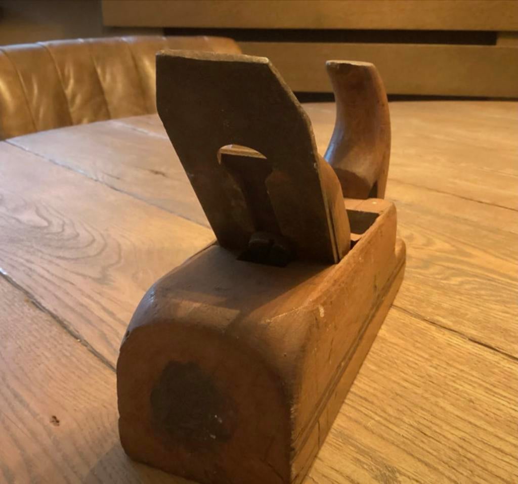 Antieke houten handschaaf – timmermansgereedschap, Antiek en Kunst, Antiek | Gereedschap en Instrumenten, Ophalen of Verzenden