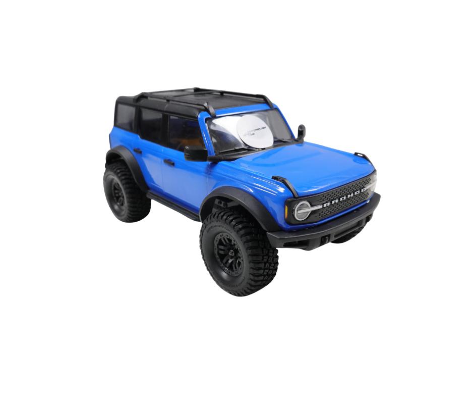 Traxxas TRX-4M Ford Bronco blauw 1/18 rc auto, Hobby en Vrije tijd, Modelbouw | Radiografisch | Auto's, Ophalen of Verzenden, Gebruikt