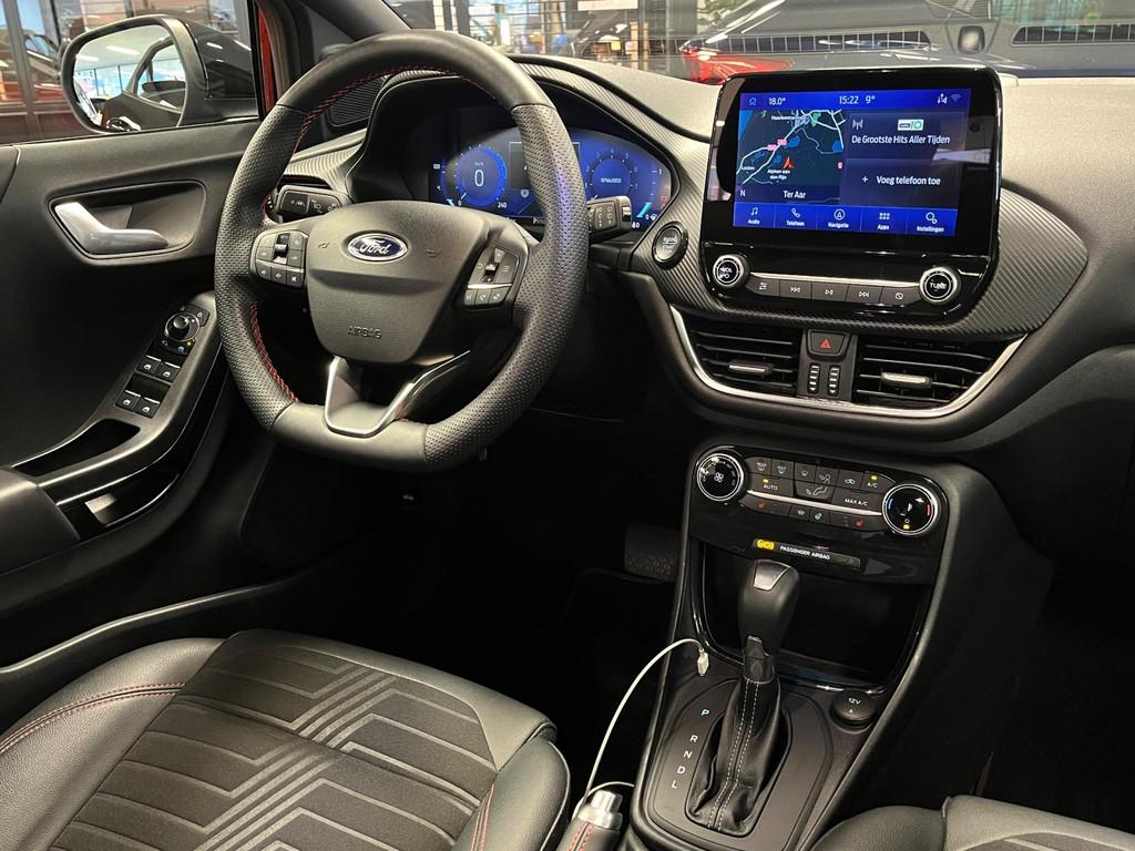 Ford Puma 1.0 EcoBoost Hybrid ST-Line X | Panoramadak | Driv, 125 pk, Leder en Stof, Zwart, Bedrijf