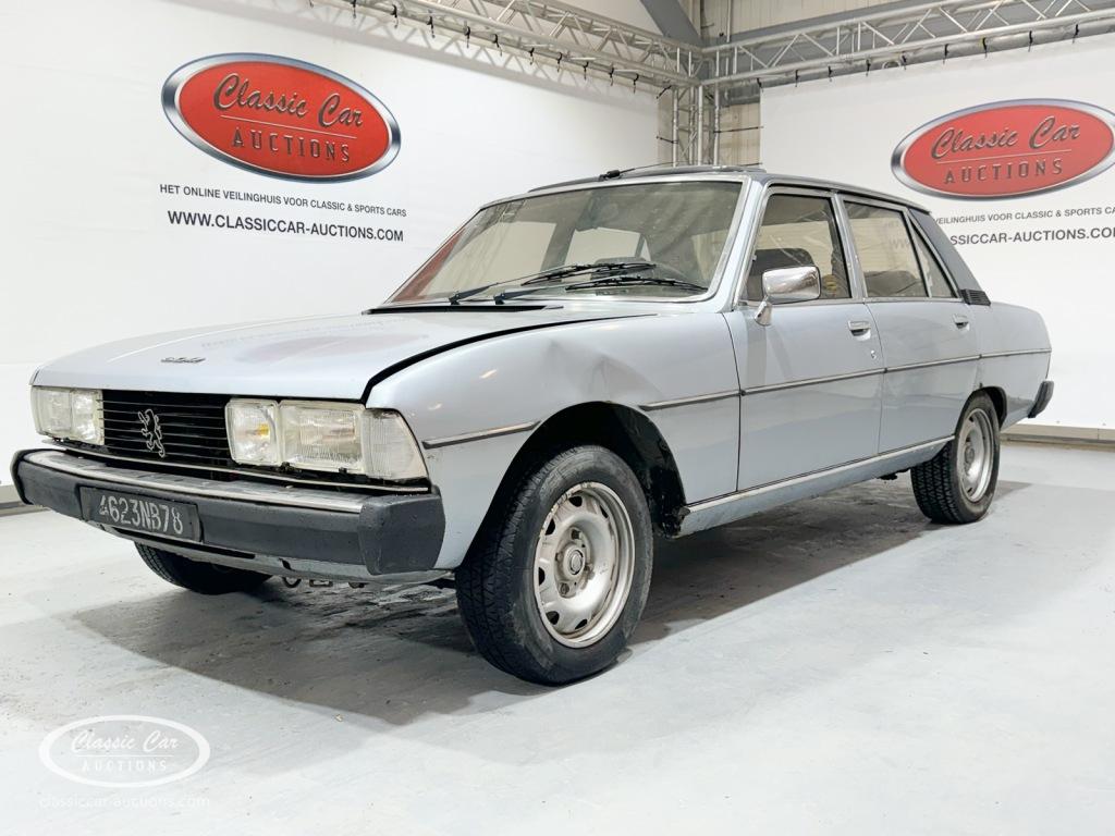 Peugeot 604   - ONLINE AUCTION, Automaat, Bedrijf, Zilver of Grijs, Peugeot