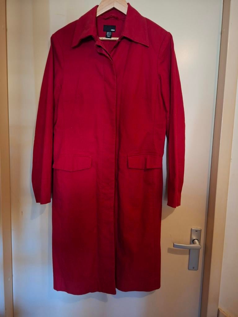 H&M getaileerde jas katoen gevoerd mt42 izgs, Kleding | Dames, H&M Divided, Maat 42/44 (L), Ophalen of Verzenden, Zo goed als nieuw