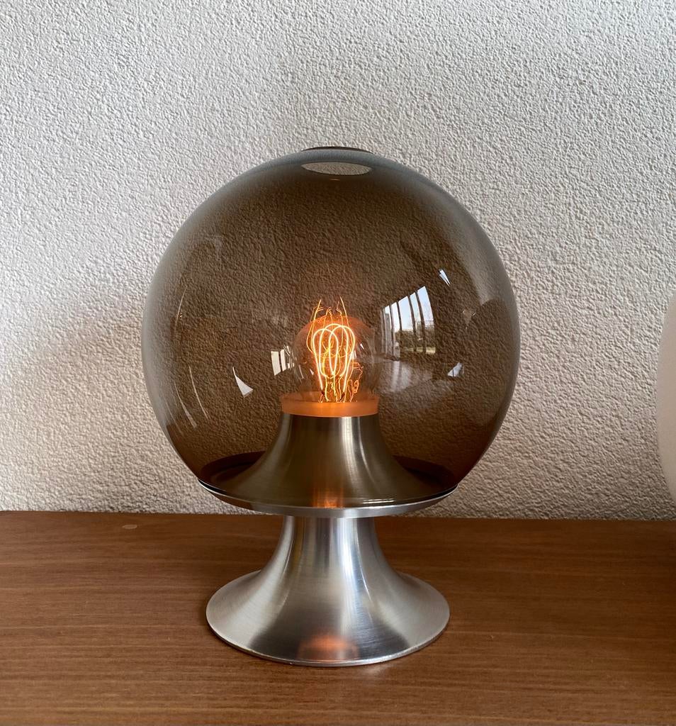 Vintage Raak Droomeiland tafellamp 70’s, Ophalen of Verzenden, Glas, Minder dan 50 cm, Nvt