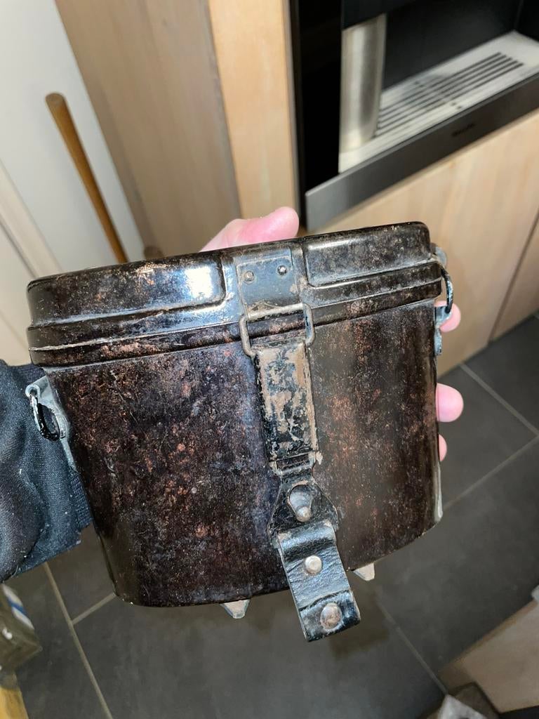 Top bruin bakeliet dienstglas koker, Verzamelen, Ophalen of Verzenden, Duitsland