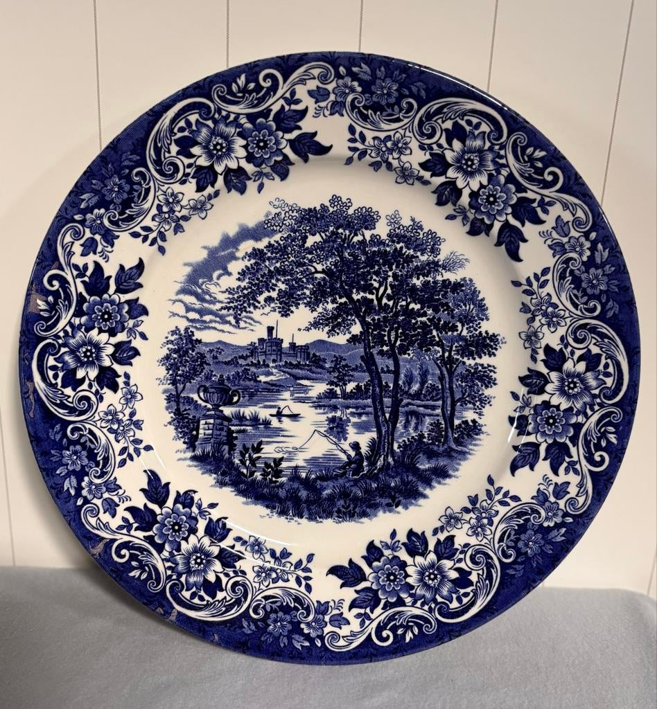 Vintage Ironstone Broadhurst "The English Scene" bord, Antiek en Kunst, Ophalen of Verzenden