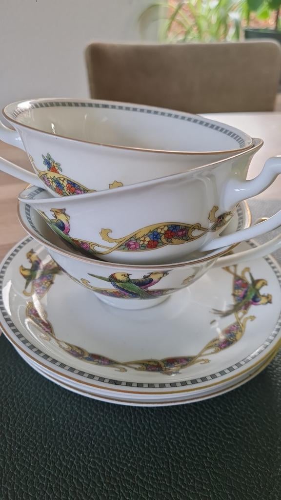 Epiag Porseleinen Theekopjes uit Tsjechoslowakije, Ophalen of Verzenden