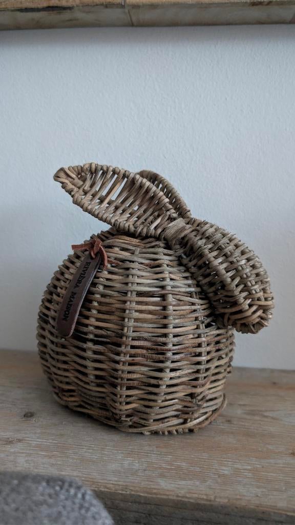 Rivièra Maison rattan konijn,paashaas, pasen, Huis en Inrichting, Woonaccessoires | Overige, Ophalen of Verzenden, Zo goed als nieuw