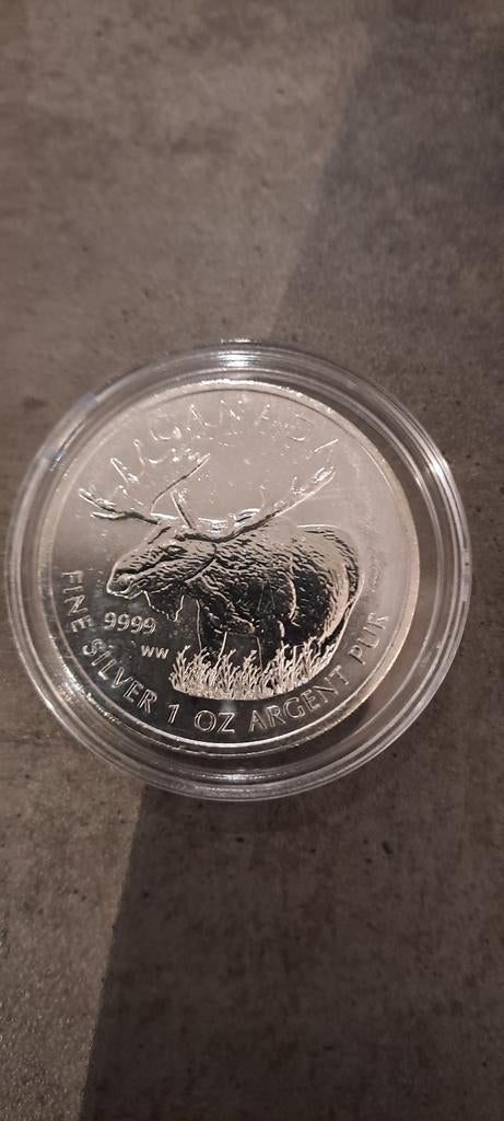 Canada eland 2012 munt zilver 1oz, Ophalen, Losse munt, Zilver