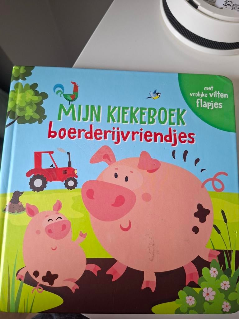 Mijn Kiekeboek Boerderijvriendjes met vilt flapjes, Ophalen of Verzenden