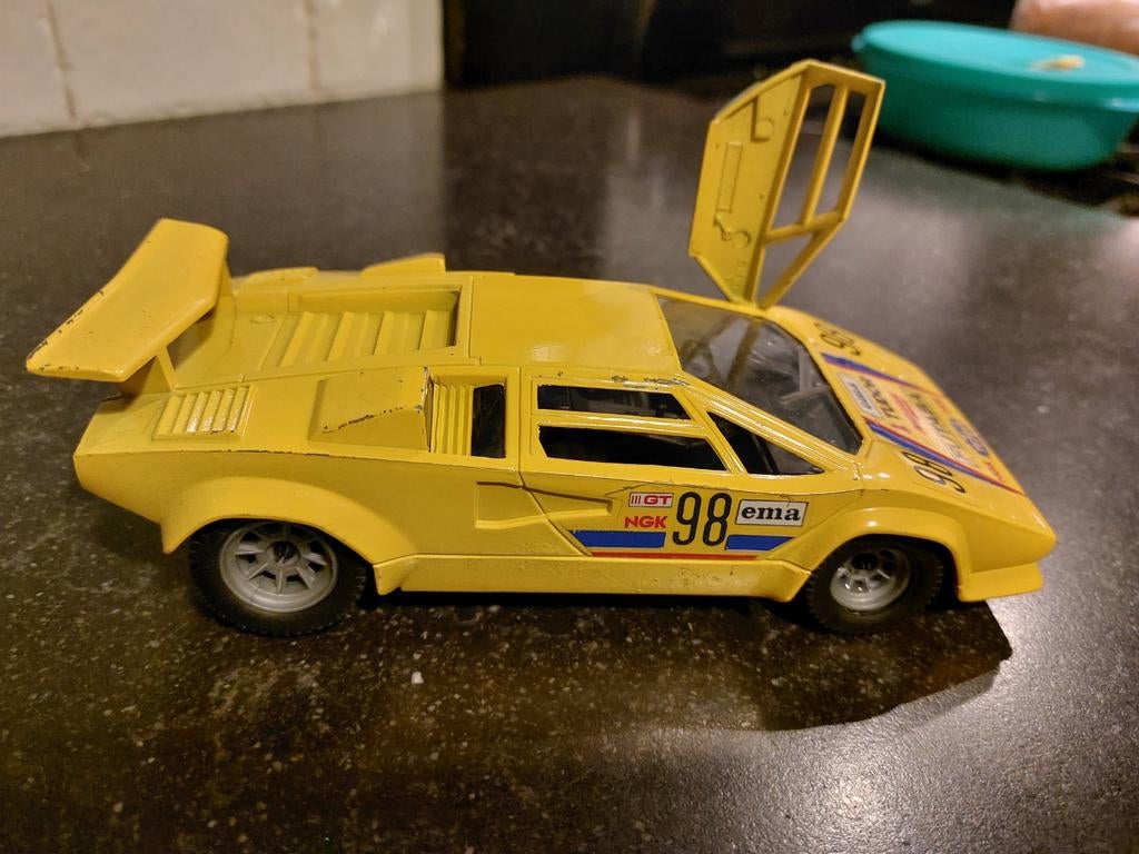 Polistil Tonka Lamborghini Countach 1/23, Ophalen of Verzenden, Gebruikt, Auto