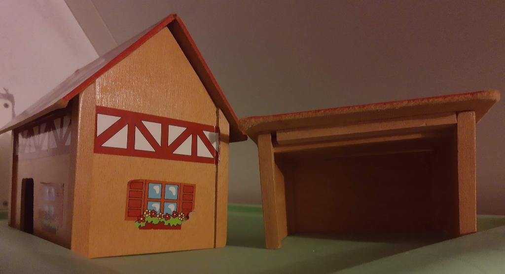 Speelgoedboerderij met accessoires, Ophalen of Verzenden, Gebruikt, Hout