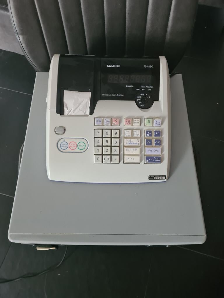 Kassa casio te-m80, Verzamelen, Elektronische Apparatuur, Ophalen of Verzenden