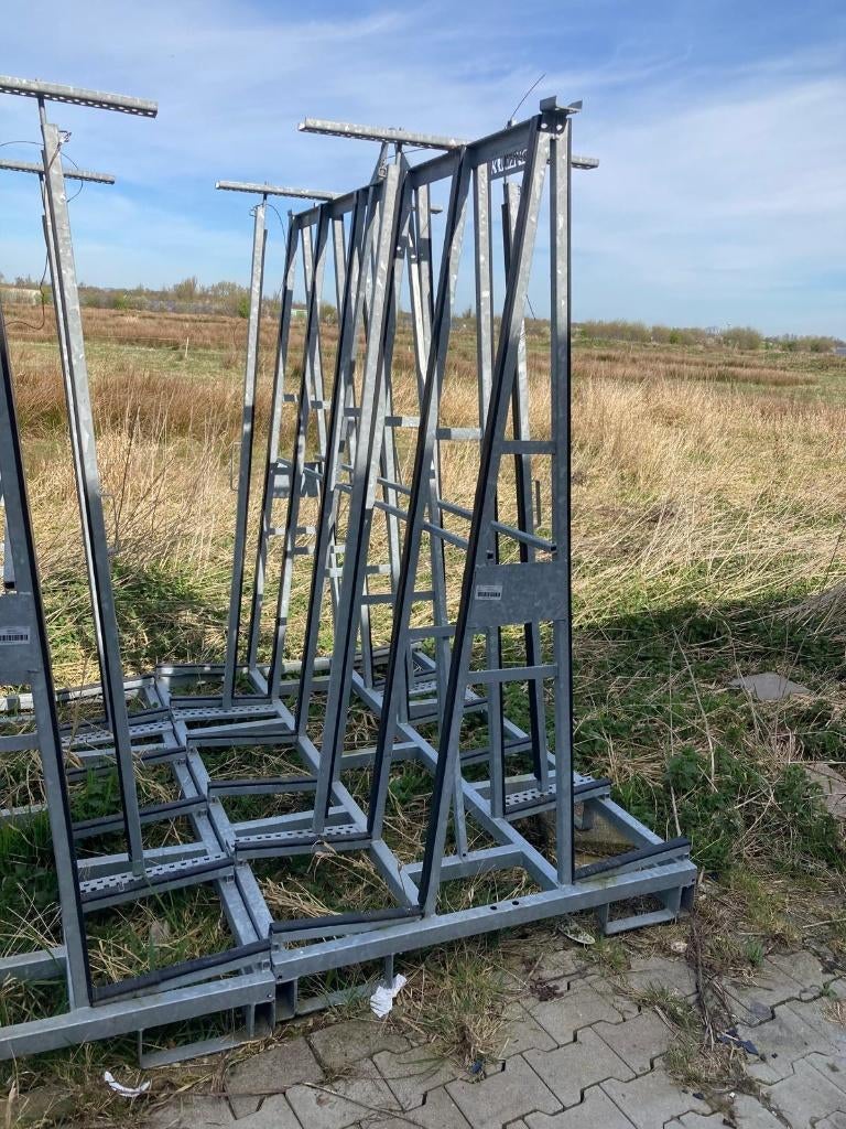 Dubbelzijdige glasbokken 200x120x185 cm, Doe-het-zelf en Verbouw, Glas en Ramen, Gevelraam of Ruit, 80 tot 120 cm, Zo goed als nieuw