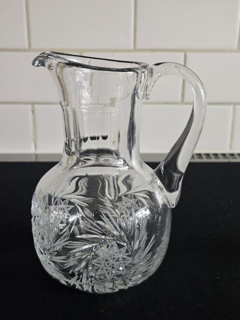 kristallen boheemse waterkan, Overige materialen, Overige typen, Ophalen of Verzenden, Zo goed als nieuw