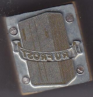 Cliché / Drukplaat - Rufrost, Antiek en Kunst, Ophalen of Verzenden