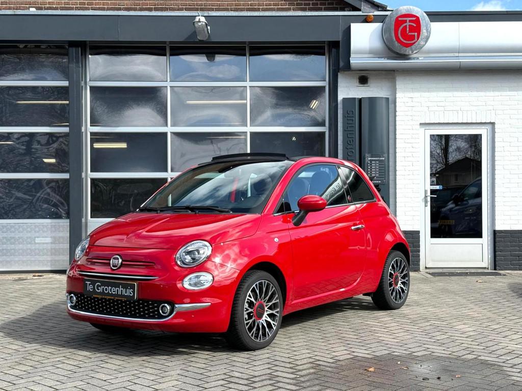 Fiat 500C RED Dolcevita 1.0 Hybrid Cabrio (bj 2024), Stof, Gebruikt, Zwart, Cabriolet