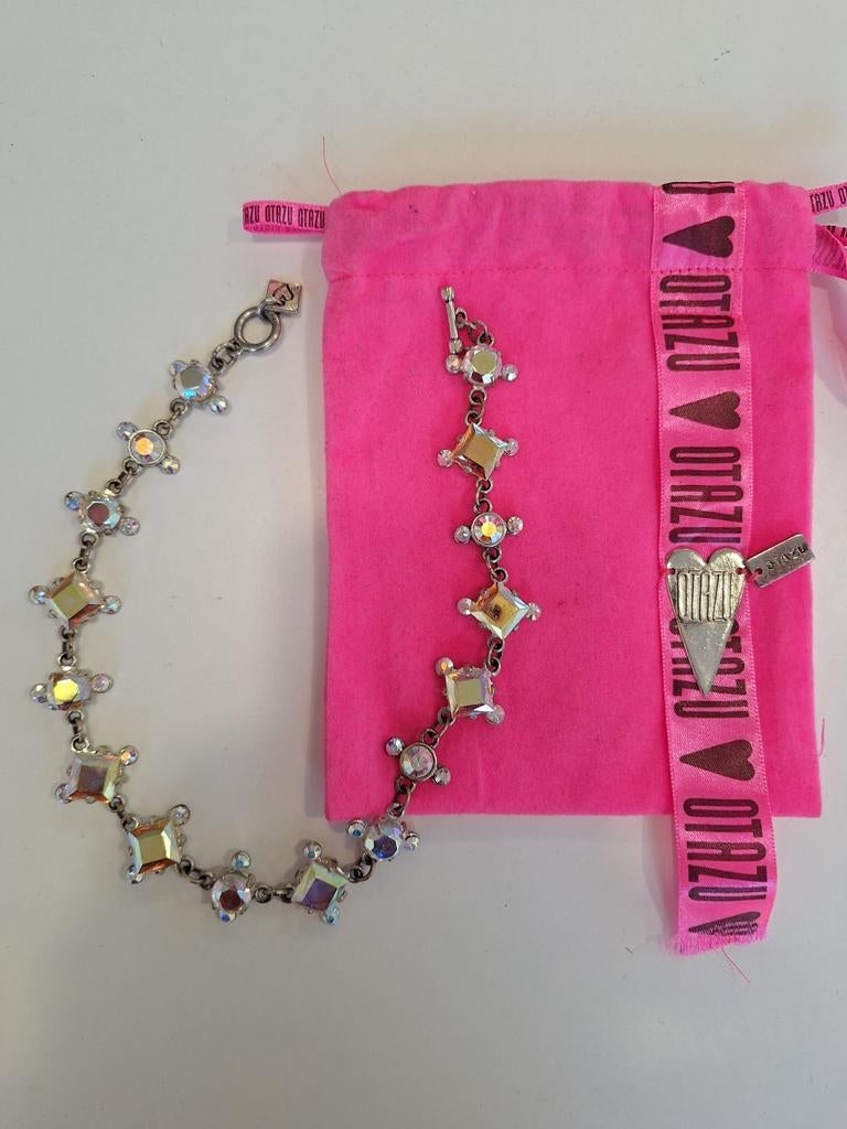 Otazu ketting zilver met geel, Ophalen of Verzenden, Zilver